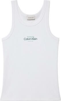 Calvin Klein Jeans Top met Labelstitching Model 'CONTOUR' - Foto 5