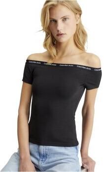 Calvin Klein Jeans Zwarte Top voor Stijlvolle Outfits Black Dames