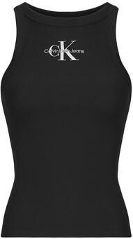 Calvin Klein Jeans Tanktop met labelstitching en ronde hals