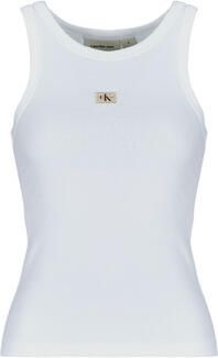 Calvin Klein Jeans Witte Katoenen Tops & T-shirt Dames Collectie White Dames - Foto 8