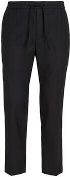 Calvin Klein Zwarte Wollen Broek met Elastische Tailleband Zwart Heren - Foto 2