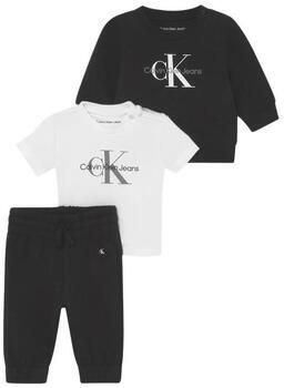 Calvin Klein broek + sweater + T-shirt zwart wit Shirt + broek Jongens Katoen Ronde hals 62 - Foto 2