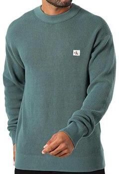 Calvin Klein Trui met ronde hals LS EZ COTTON WAFFLE CRWNK SWTR 9 - Foto 2