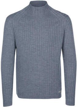 Calvin Klein Geribbelde Mock Neck Trui Gray Heren