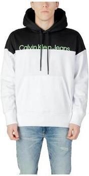Calvin Klein Jeans Relaxte Colorblock Hoodie met Bedrukt Logo White Heren - Foto 2