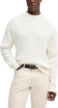 Calvin Klein Jeans Oversized gebreide pullover met ribboorden - Foto 2