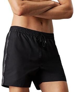 Calvin Klein Jeans Zwembroek Tape Logo Swim Shorts Black