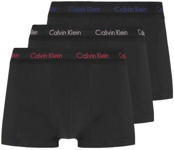 Calvin Klein Zwarte Boxershorts met Elastische Tailleband Black Heren