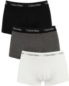 Calvin Klein Jeans Boxers Low-rise Trunks met 3 packs
