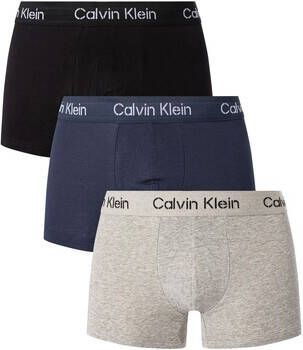 Calvin Klein Jeans Boxers Set van 3 trunks met stencillogo