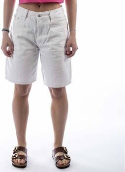 Calvin Klein Jeans Korte Broek Shorts 90S Straight Bianco