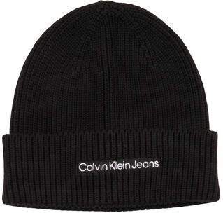 Calvin Klein Jeans Herfst Winter Katoenen Beanie Black