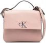 Calvin Klein Verstelbare Schouderriem Schoudertas met Metalen Sluiting Pink Dames - Thumbnail 1