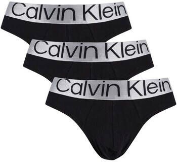 Calvin Klein Jeans Slips Set van 3 heroverwogen stalen heupslips