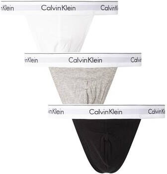 Calvin Klein Jeans Slips Set van 3 moderne katoenen strings