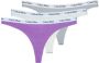 Calvin Klein Underwear String met elastische band met logo in een set van 3 stuks model 'CAROUSEL' - Thumbnail 5
