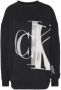 Calvin Klein Comfortabele Zwarte Oversized Hoodie Black Dames - Thumbnail 1