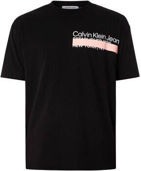 Calvin Klein Jeans T-shirt Korte Mouw Gelaagd adres-T-shirt