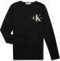 Calvin Klein longsleeve met logo zwart Jongens Katoen Ronde hals Logo 140 - Thumbnail 3