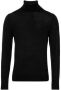 Calvin Klein Minimalistische Zwarte Wollen Coltrui Black Heren - Thumbnail 3