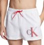 Calvin Klein Heren Zwemkleding van Gerecycled Polyester White Heren - Thumbnail 1