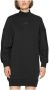 Calvin Klein Zwarte Mini Jurk Logo Trim Mock Neck Dress - Thumbnail 2