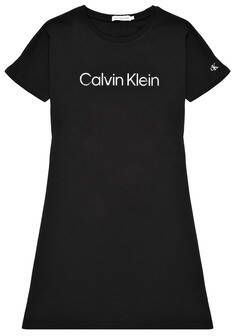 Calvin Klein Jeans Korte Jurk INSTITUTIONAL SILVER LOGO T-SHIRT DRESS