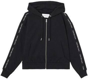 Calvin Klein Sweatvest LOGO TAPE ZIP-THROUGH met opvallende ck-logotape