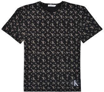 Calvin Klein Jeans T-shirt Korte Mouw MONOGRAM GRID AOP T-SHIRT