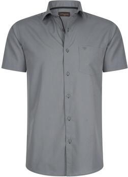 Cappuccino Italia Overhemd Korte Mouw Korte Mouw Antraciet