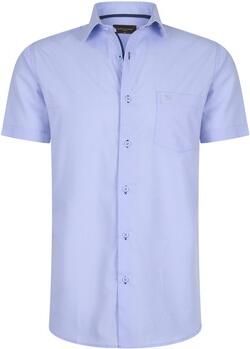 Cappuccino Italia Overhemd Korte Mouw Korte Mouw Sky Blauw