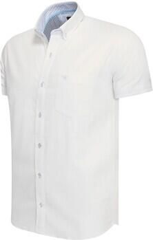 Cappuccino Italia Overhemd Korte Mouw Toscana Stretch