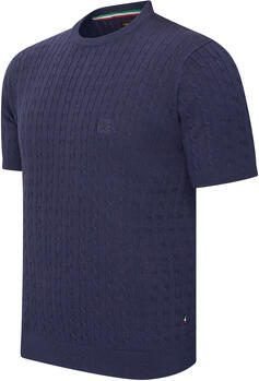 Cappuccino Italia T-shirt Korte Mouw Loreto Cable Knit