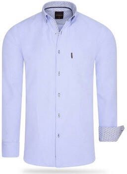 Cappuccino Italia Overhemd Lange Mouw Regular Fit Overhemd Baby Blue