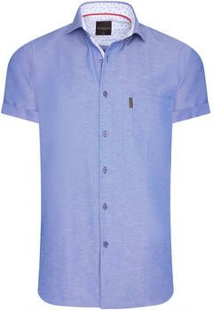 Cappuccino Italia Overhemd Short Sleeve Blouse Royal