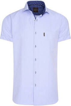 Cappuccino Italia Overhemd Short Sleeve Blouse Sky Blauw