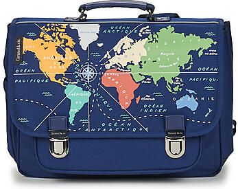 CARAMEL & CIE Schooltas CARAMEL & CIE CARTABLE 38 CM MAPPEMONDE