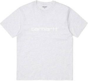 Carhartt T-shirt Script T-Shirt Ash Heather White