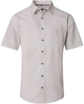 Casa Moda Overhemd Lange Mouw Short Sleeve Overhemd Print Groen