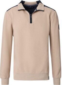 Casa Moda Sweater Half Zip Sweat Beige