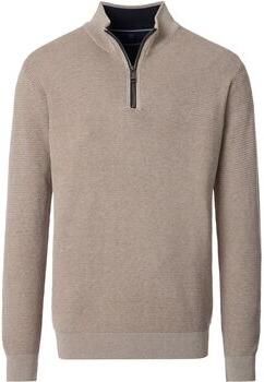 Casa Moda Sweater Halfzip Trui Structure Beige