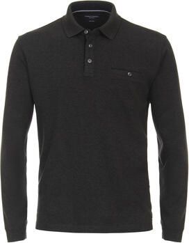 Casa Moda Sweater Polo Long Sleeves Antraciet