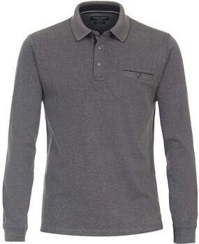 Casa Moda Sweater Polo Long Sleeves Grijs
