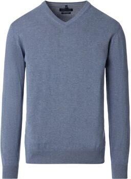 Casa Moda Sweater Pullover V-Hals Grey Indigo