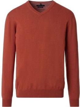 Casa Moda Sweater Pullover V-Hals Red Brick