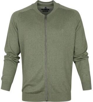 Casa Moda Sweater Vest Zip Groen