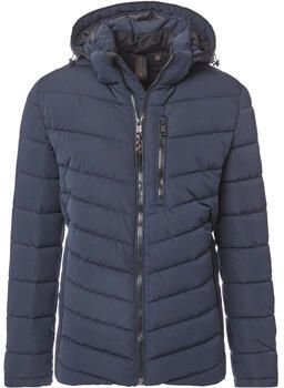 Casa Moda Trainingsjack Jas Hooded Puffer Navy