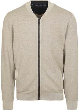 Casa Moda Vest Zip Structure Beige