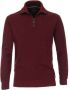 Casa Moda trui opstaande kraag rood effen katoen - Thumbnail 1