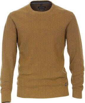 Casa Moda Sweater Pullover O-Hals Melange Geel